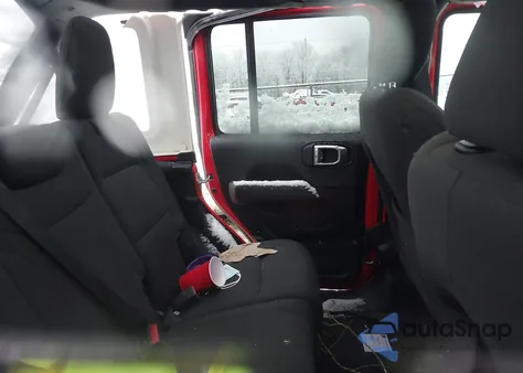 2021 Jeep Wrangler Unlimited Sahara 4X4 z USA, uszkodzony, nr VIN 1C4HJXENXMW592247